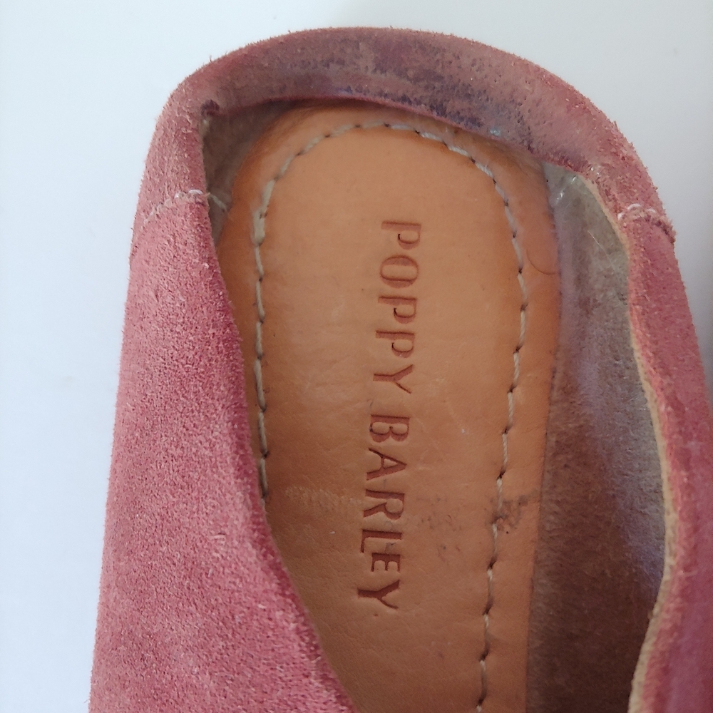 Poppy Barley The Cabin Shoe Pink Suede Size 6 - Picture 11 of 14